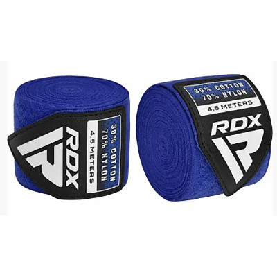 Бинты для бокса  RDX RB Hand Wraps Combine  Blue (4.5м.)