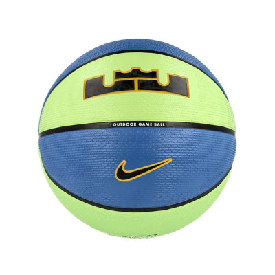 Мяч баскетбольный Nike PLAYGROUND 2.0 8P L JAMES DEFLATED LIME GLOW/BK/UNIVERSITY GOLD/BLACK size 7