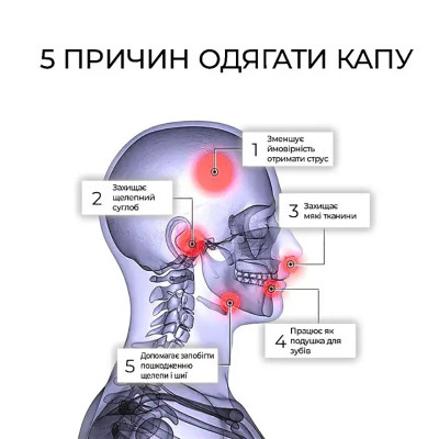 Капа боксерська 3307 Transparent SR (11+)