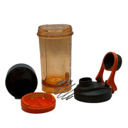 Шейкер з контейнером Casno 600 мл KXN-1199 Помаранчевий