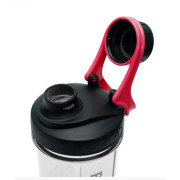 Шейкер із контейнером CASNO 600мл KXN-1199 чорно-червоний