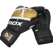 Перчатки боксерские RDX F7 Ego Black Golden 8 унций