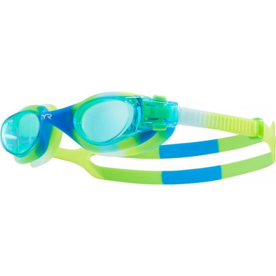Очки для плавания TYR Swimple Tie Dye Kids, Blue/Green/Blue (487) (LGSWTD-487)