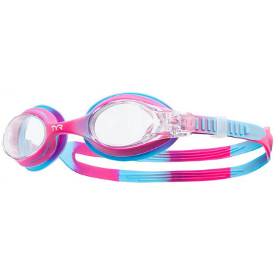 Окуляри для плавання TYR Swimple Tie Dye Kids, Pink/Blue (671) (LGSWTD-671)