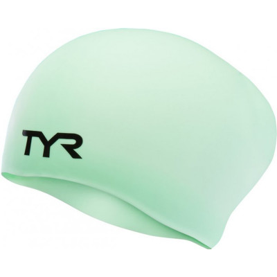 Шапочка для плавання TYR Long Hair Wrinkle Free Silicone Cap, Mint 332 (LCSL-332)
