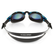 Очки для плавания Aqua Speed TRITON 2.0 MIRROR 60412 черный, бирюзовый Уни OSFM