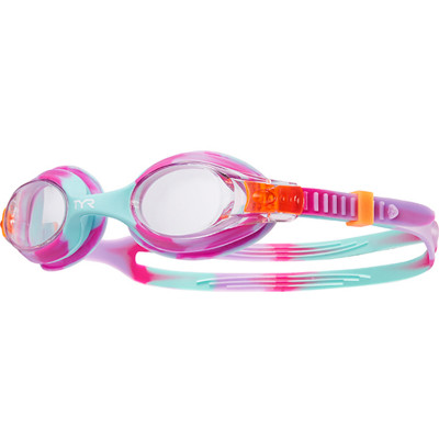 Окуляри для плавання TYR Swimple Tie Dye Kids, Clear/Pink/Mint (169) (LGSWTD-169)