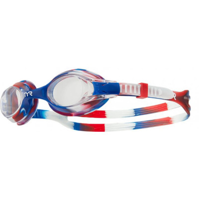 Очки для плавания TYR Swimple Tie Dye Kids, Red/Navy (LGSWTD-642)