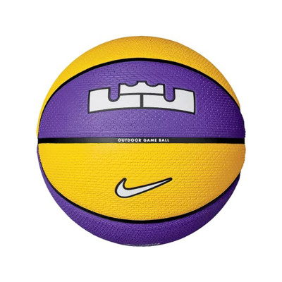 Мяч баскетбольный Nike PLAYGROUND 2.0 8P L JAMES DEFLATED COURT PURPLE/AMARILLO/BLACK/WHITE size 7