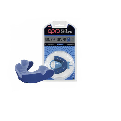 Капа OPRO Junior Silver -Blue / Light Blue (002190002)