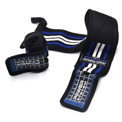 Бинты для запястий (кистевые бинты) Power System PS-3500 Wrist Wraps  Blue/Black