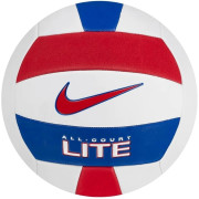 Мяч волейбольный  Nike ALL COURT LITE VOLLEYBALL DEFLATED WHITE/UNIVERSITY RED/GAME ROYAL/UN size 5