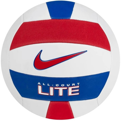 М'яч волейбольний  Nike ALL COURT LITE VOLLEYBALL DEFLATED WHITE/UNIVERSITY RED/GAME ROYAL/UN size 5