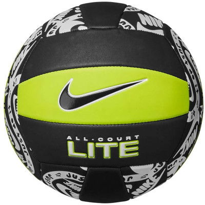 М'яч волейбольний  Nike ALL COURT LITE VOLLEYBALL DEFLATED BLACK/WHITE/ATOMIC GREEN/WHIT size 5