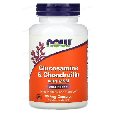 NOW - Glucosamine & Chondroitin, MSM (90 caps)