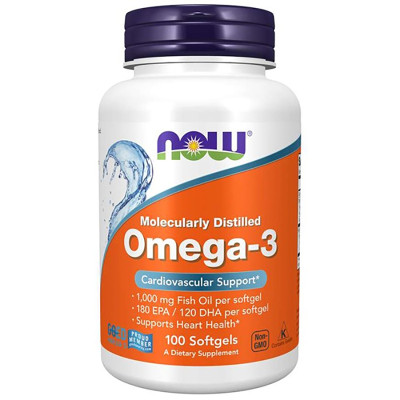 NOW - Omega - 3 (100 softgels)