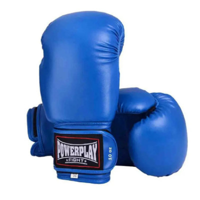 Перчатки боксерские Powerplay 3004 / PU / blue 18 унц.