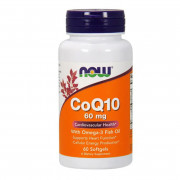 NOW_CoQ10 60 мг with Omega-3 Fish Oil - 60 softgels