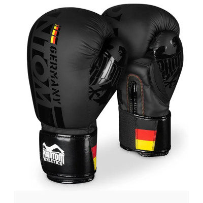 Боксерские перчатки Phantom Germany Black 14 унций