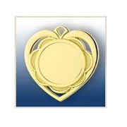 Медаль Д 87 сердце д. 45 мм (01 золото)