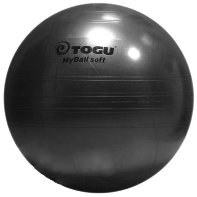 М'яч для фітнесу TOGU MyBall Soft 65 см 418655 перламутрово- чорний