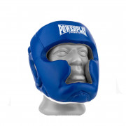 Боксерский шлем PowerPlay 3068 /PU/ сине-белый ХS  