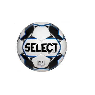 М'яч футбольний Contra  Select IMS (306), білий / синій р.5