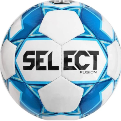 М'яч футбольний SELECT Fusion IMS біло-блакитний 3