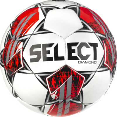 М'яч футбольний Select DIAMOND v23 біло-червоний Уні 4