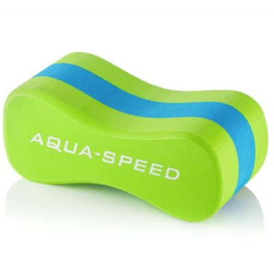 Плавательная колобашка Aqua Speed ​​JUNIOR 3 LAYESR PULLBUOY 7308 зеленый, голубой Уни 20x8х10см