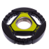 Диски полуретановые Zelart TA-2677-1,25 кг (черно-салатовые)