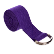 Ремінь для йоги YOGA STRAPS фіолетовий Уні 183x3.8cм