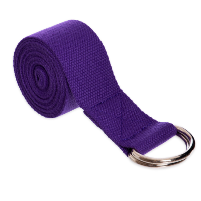 Ремінь для йоги YOGA STRAPS фіолетовий Уні 183x3.8cм