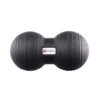 Масажний м'яч подвійний U-POWEX UP_1004 Epp foam peanut ball (d8*16cm.) Black