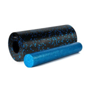 Массажный ролик (роллер) гладкий PowerPlay PP-4348 2 in 1 EPP Foam Roller Черно/Синий (33x14см.)