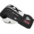 Боксерські рукавиці RDX F4 Boxing Sparring Gloves Hook & Loop WHITE/BLACK 12 унцій