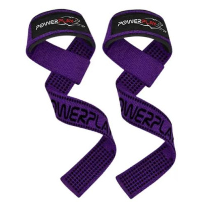 Лямки для тяги PowerPlay 7064 Lifting Gym Straps Фіолетові