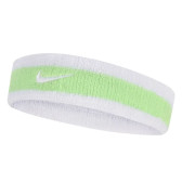 Повязка на голову Nike SWOOSH HEADBAND белый, салатовый OSFM