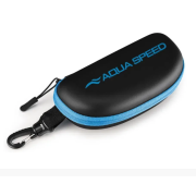 Чохол для окулярів Aqua Speed GOGGLE CASE 0097 чорний, блакитний Уні 7х19 см