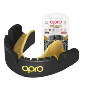 Капа OPRO Gold Braces под брекеты взрослая (возраст 11+) Blackl/Gold (art.102506001)