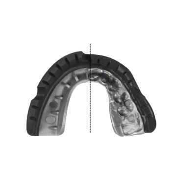 Капа OPRO Gold Braces під брекети доросла (вік 11+) Blackl/Silver (art.102518001)