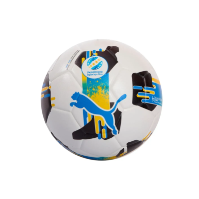 Футбольный мяч Puma Orbita UPL (FIFA Quality) белый, черный, желтый, голубой Уни 5