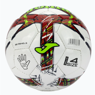 М'яч футбольний Joma DALI III білий, червоний, салатовий Уні 4