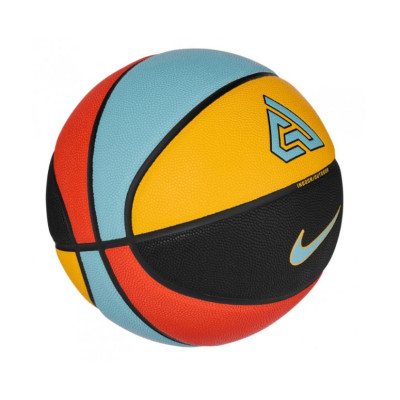 Мяч баскетбольный Nike ALL COURT 2.0 8P G ANTETOKOUNMPO DEFLATED черный/желтый/голубой/красный 07