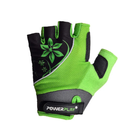 Велорукавички жіночі PowerPlay 5281 A Зелені XS