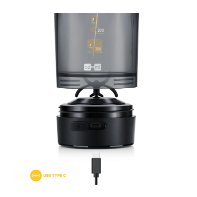 Шейкер спортивний електричний VOLTRX Gallium 600 мл. Tritan Yellow