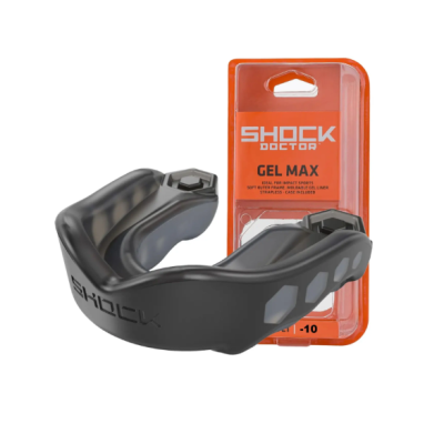 Капа Shock Doctor Gel Max дитяча (вік до 10р.) Black (art. 6210-BK-YTR)