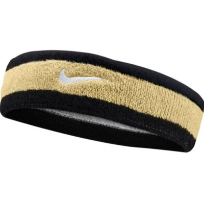 Пов'язка на голову Nike SWOOSH HEADBAND чорний, коричневий Уні OSFM