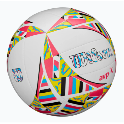 М'яч волейбольний Wilson AVP MOVEMENT VB NEW White/Pink/Yellow OF
