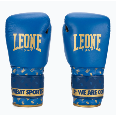 Боксерські рукавиці Leone GN220 DNA Blue 14 унцій
